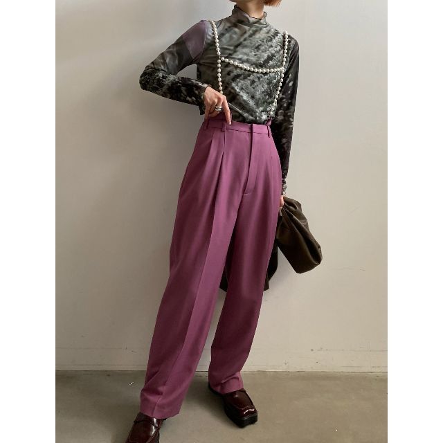 Ameri VINTAGE(アメリヴィンテージ)のあちゃん様専用 DROP PEARL SUSPENDER PANTS ピンクM レディースのパンツ(カジュアルパンツ)の商品写真