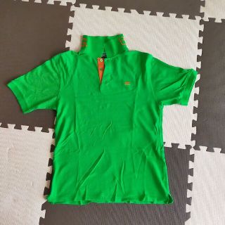 ビラボン(billabong)のBillabong　ポロシャツ　XL グリーン　緑　刺繍　襟プリント(ポロシャツ)