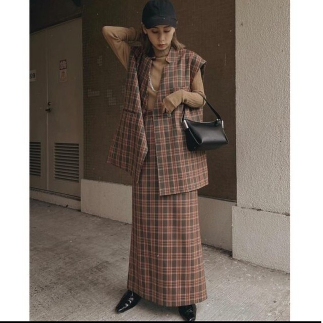 Ameri VINTAGE(アメリヴィンテージ)のアメリOTONA WRAP VEST SET UP DRESS レディースのレディース その他(セット/コーデ)の商品写真