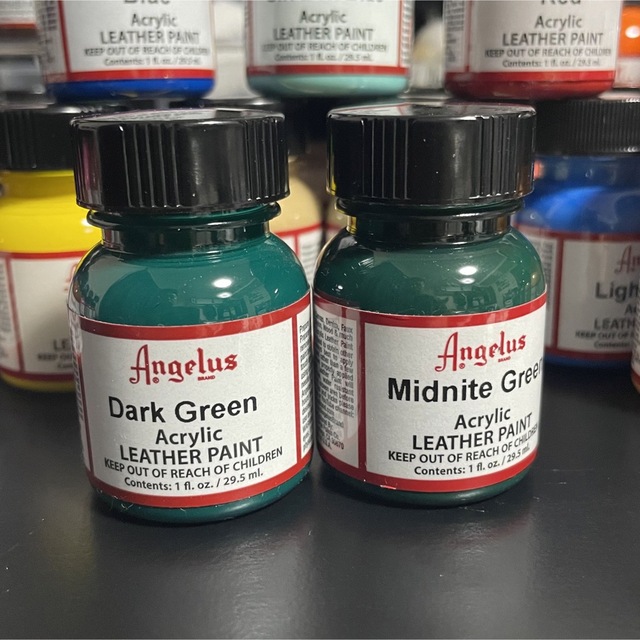 【Midnight Green】Angelus paintアンジェラスペイント エンタメ/ホビーのアート用品(絵の具/ポスターカラー)の商品写真