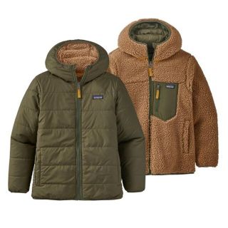 パタゴニア(patagonia)のパタゴニア　ボーイズ　リバーシブル　レディ　フレディ　フーディ　BSNG ボーイ(ダウンジャケット)