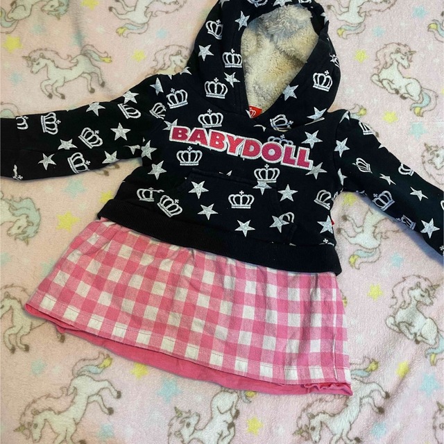 BABYDOLL(ベビードール)のベビードール　ワンピース　姉妹2枚セット　80 90 キッズ/ベビー/マタニティのキッズ服女の子用(90cm~)(ワンピース)の商品写真