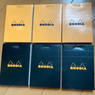 ロディアRHODIA メモ帳　ブロック　6冊セット(ノート/メモ帳/ふせん)