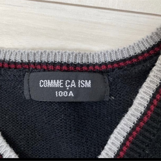 COMME CA ISM(コムサイズム)のCOMME CA ISM  キッズ　ニットベスト キッズ/ベビー/マタニティのキッズ服男の子用(90cm~)(ニット)の商品写真