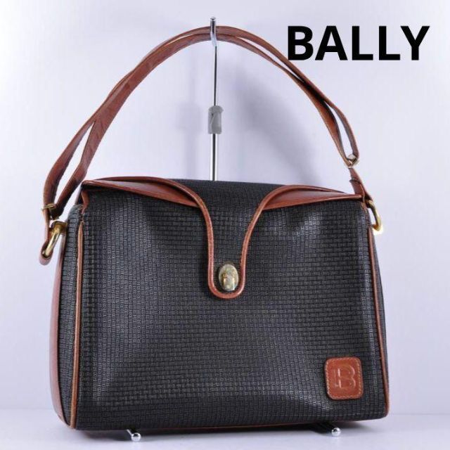 OLD BALLY バリー ショルダーバッグ ロゴ柄 総柄 ビンテージ