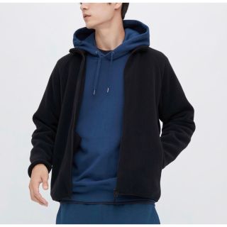 ユニクロ(UNIQLO)の最新2022モデル ■ ユニクロ フリースフルジップジャケット 黒 L(ブルゾン)