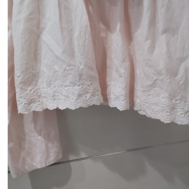 Souris(スーリー)のSouris size140　薄いピンク色のパーカー キッズ/ベビー/マタニティのキッズ服女の子用(90cm~)(Tシャツ/カットソー)の商品写真