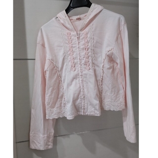 スーリー(Souris)のSouris size140　薄いピンク色のパーカー(Tシャツ/カットソー)