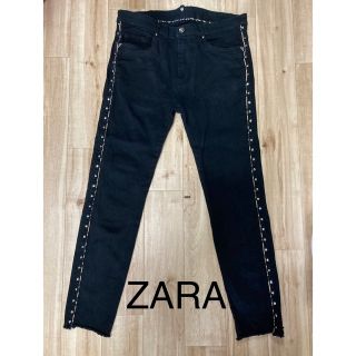 ザラ(ZARA)のZARA ザラ ストレッチ　サイドラインスタッズ　デニム(デニム/ジーンズ)