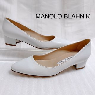 マノロブラニク(MANOLO BLAHNIK)のマノロブラニク MANOLO BLAHNIK　リストニー　パンプス　靴　極美品(ハイヒール/パンプス)