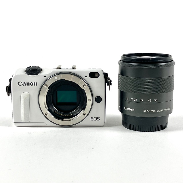キヤノン EOS M2 レンズキット ホワイト 中古 【レビューを書けば送料