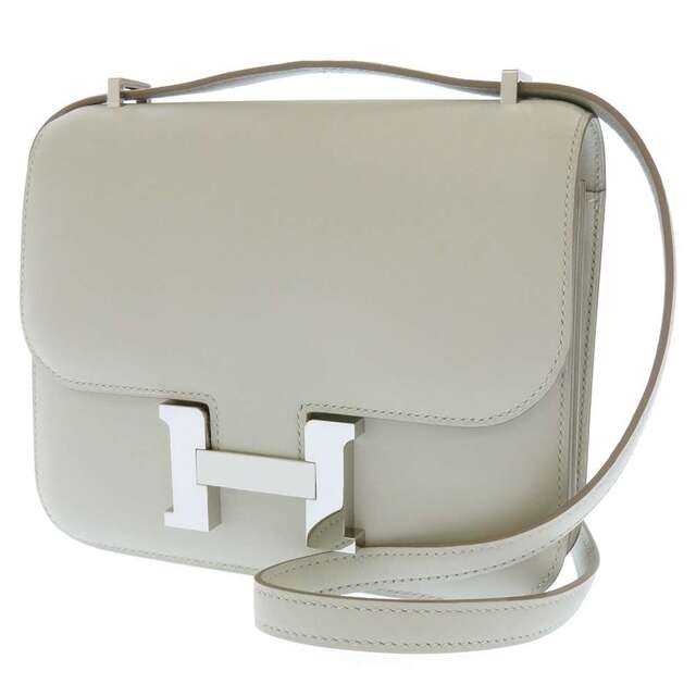 人気特価 コンスタンス3 ミニ ショルダーバッグ エルメス - Hermes パールグレー/シルバー金具 HERMES Y刻印 スイフト ショルダーバッグ