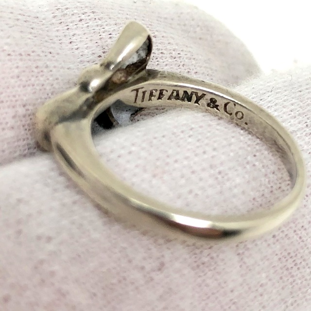 Tiffany & Co.(ティファニー)のTIFFANY&Co. リボン リング SV925 シルバー 指輪 7号 レディースのアクセサリー(リング(指輪))の商品写真