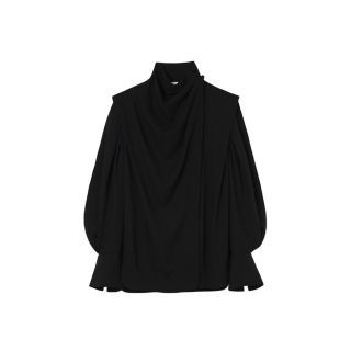 マメ(mame)のWool Georgette Draped Blouse(シャツ/ブラウス(長袖/七分))