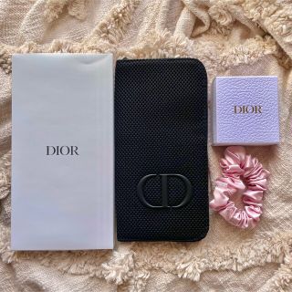 ディオール(Dior)のDior ブラシポーチ シルクヘアアクセサリー シュシュ ノベルティ ディオール(ボトル・ケース・携帯小物)