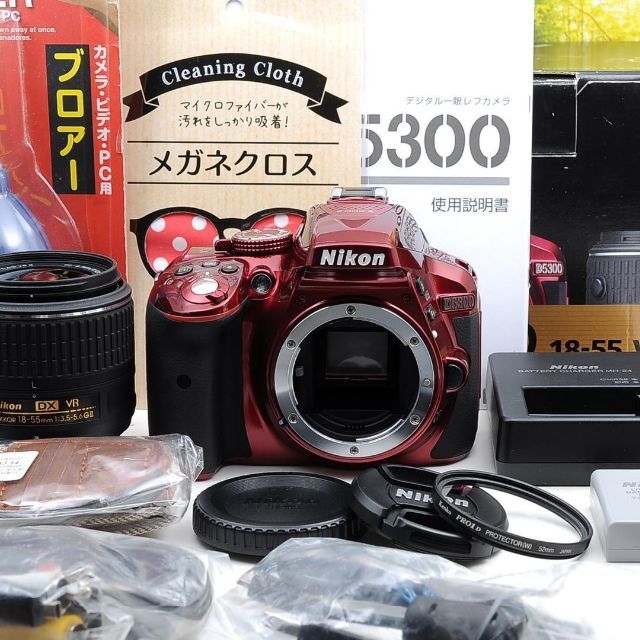 Nikon - Nikon D5300☆WiFi機能つき♪希少なレッドカラー☆3277の通販