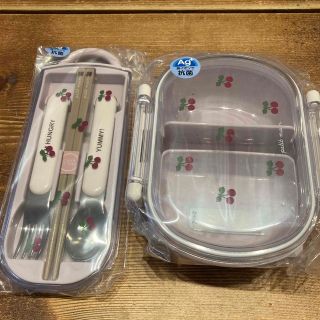 petit main - ゆ様専用 プティマイン お弁当箱とカトラリーセット 新品