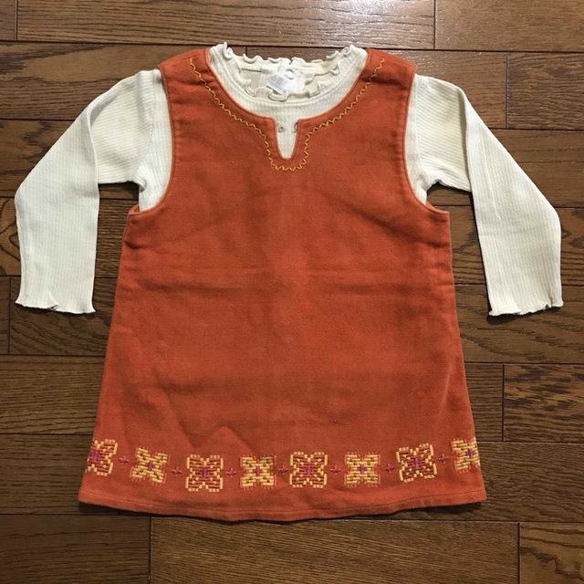 BeBe(ベベ)のべべ  シャツ＆ワンピ 90 ② キッズ/ベビー/マタニティのキッズ服女の子用(90cm~)(ワンピース)の商品写真