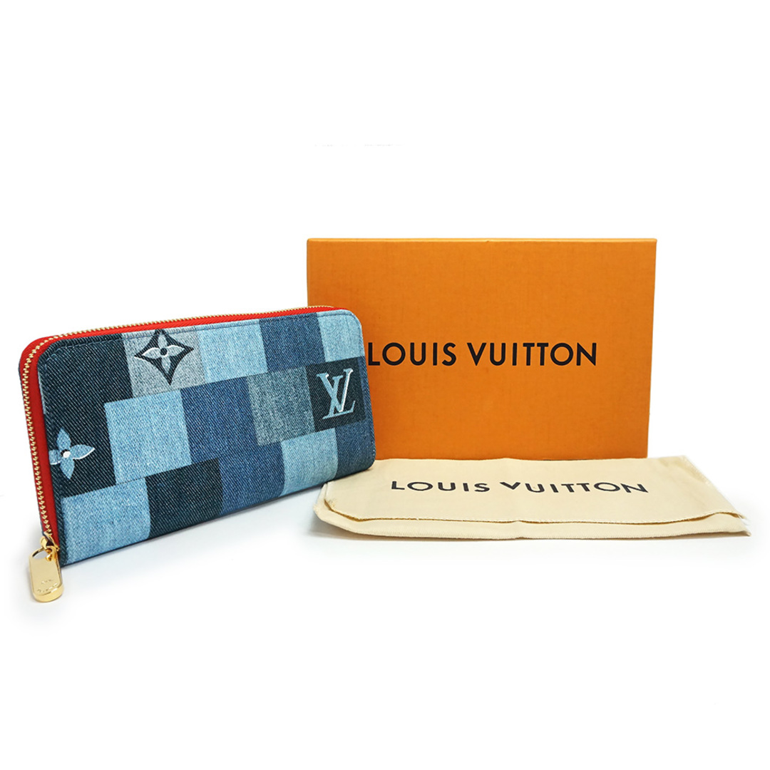 Louis Vuittonモノグラムデニム　パッチワーク長財布