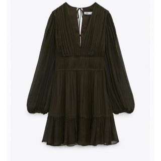 ザラ(ZARA)のZARA タイディティールショートワンピース(ひざ丈ワンピース)