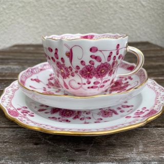 マイセン(MEISSEN)のLuyijp様マイセン　インドの華　リッチピンク　トリオ　(食器)