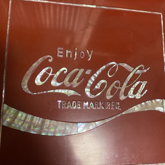 Coca-Cola  コカコーラ　螺鈿トレー エンタメ/ホビーのコレクション(その他)の商品写真