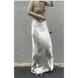 ENOF イナフ / velvet long skirt