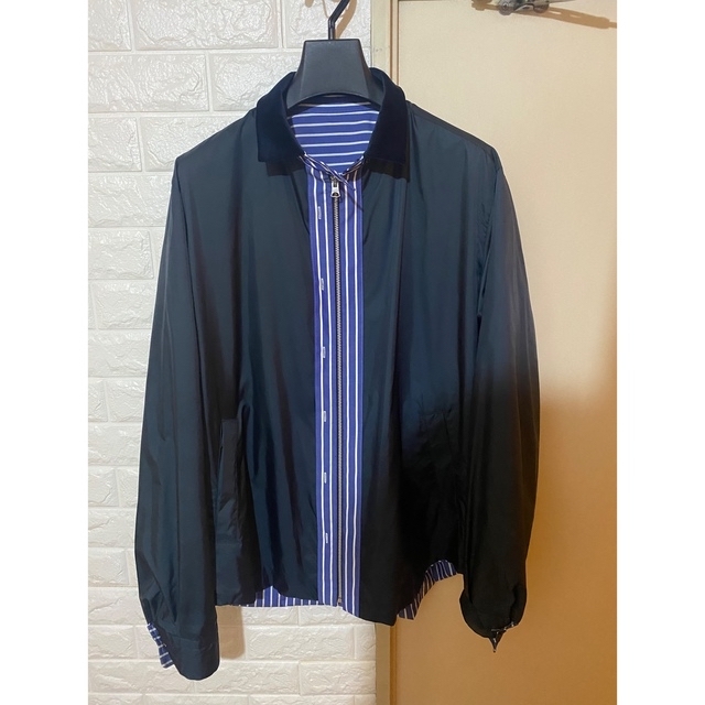 sacai(サカイ)のsacai サカイ リバーシブルジップアップシャツブルゾン 3 美品 メンズのジャケット/アウター(ブルゾン)の商品写真