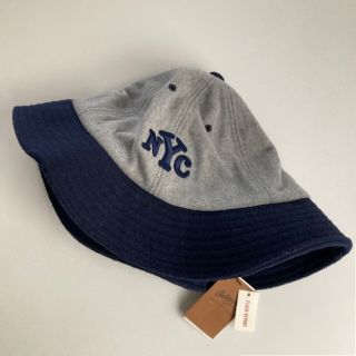 '90s〜'00s NYC embroidery logo bucket hat(キャップ)