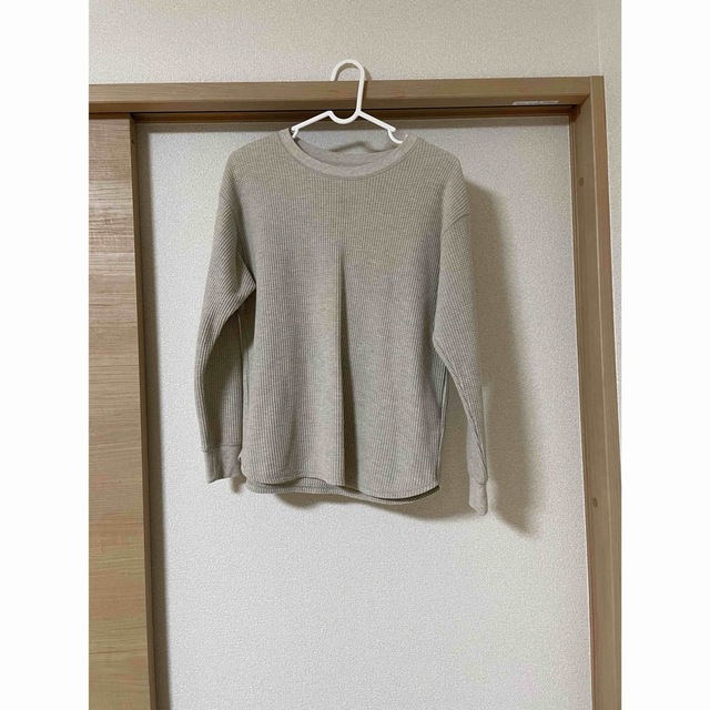 UNIQLO(ユニクロ)のユニクロ　ワッフルクルーネックT レディースのトップス(Tシャツ(長袖/七分))の商品写真