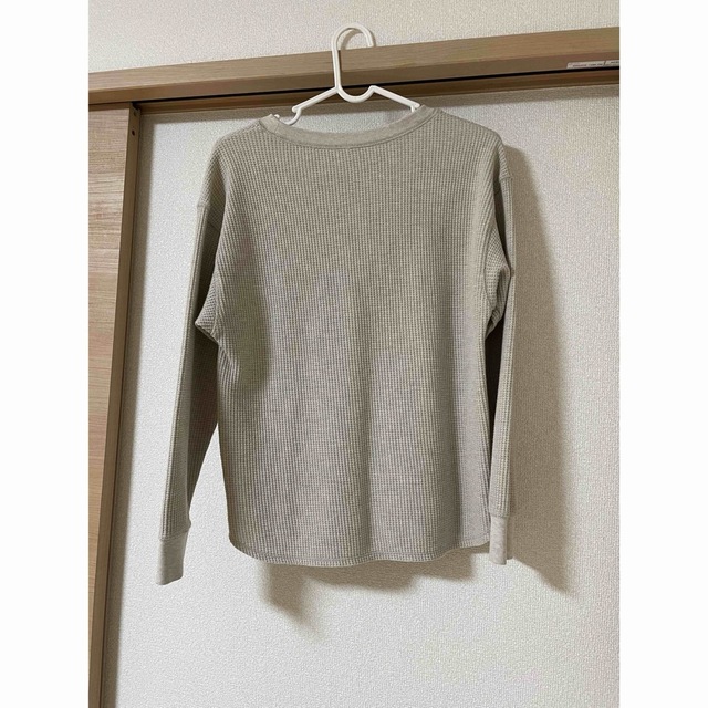 UNIQLO(ユニクロ)のユニクロ　ワッフルクルーネックT レディースのトップス(Tシャツ(長袖/七分))の商品写真