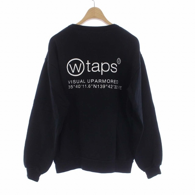 WTAPS 21AW SCREEN WTVUA CREW SWEAT bluck