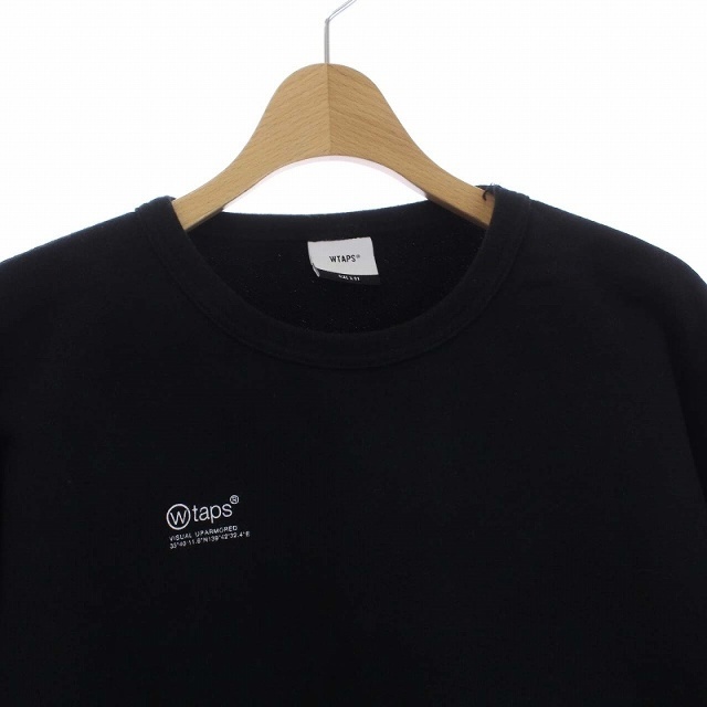 WTAPS 21AW SCREEN WTVUA CREW SWEAT bluck