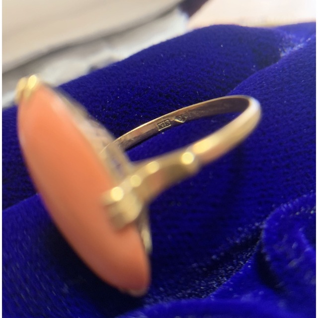 k18 K18 ゴールド 珊瑚 指輪 リング アクセサリー 13号 | www.jarussi