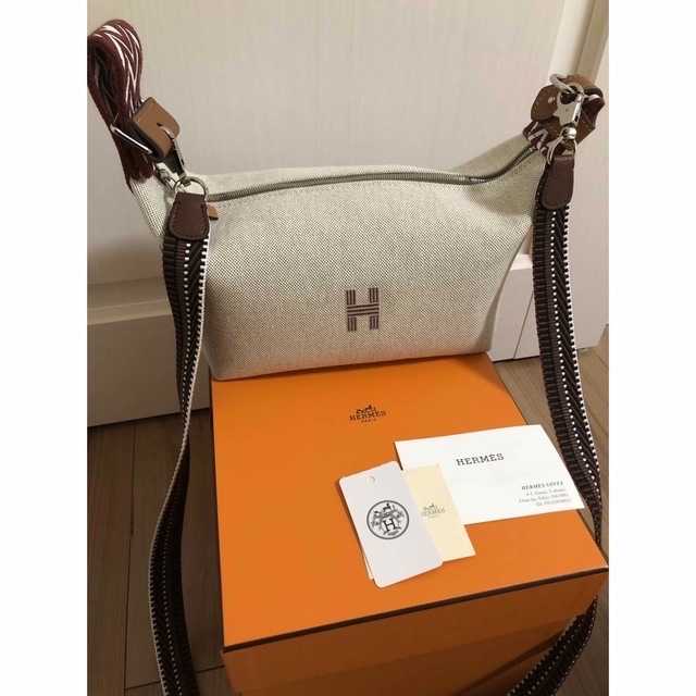 HERMES エルメス  カバック エラン PM ハンドバッグ  トワルオフィシエ レザー  ベージュ系   2WAY セミショルダーバッグ ハンドバッグ ショルダーバッグ ショッピングバッグ □N刻印 【本物保証】