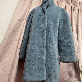 美品 BENETTON ファーコート MADE IN ITALY レトロ