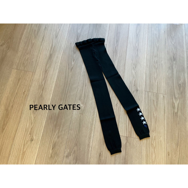 PEARLY GATES(パーリーゲイツ)のPEARLY GATES パーリーゲイツ　レギンス　黒　美品 スポーツ/アウトドアのゴルフ(ウエア)の商品写真