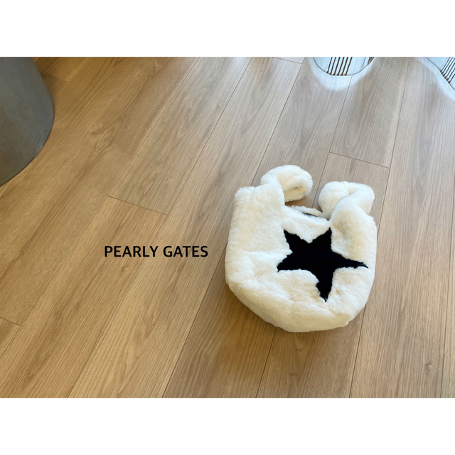 PEARLY GATES(パーリーゲイツ)のPEARLY GATES パーリーゲイツ　星柄カートバッグ　白　美品 スポーツ/アウトドアのゴルフ(バッグ)の商品写真