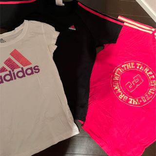 アディダス(adidas)のアディダス　3点セット　Tシャツ　スポーツ　M L レディース(ウェア)