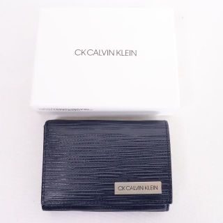 シーケーカルバンクライン(ck Calvin Klein)のCKCalvin Klein　カルバンクライン　三つ折り財布　メンズ　ネイビー　(折り財布)