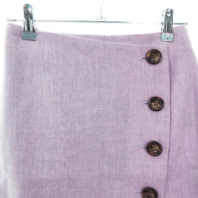 WILLSELECTION(ウィルセレクション)のウィルセレクション スカート タイト ミニ ウール 無地 M 紫 ボトムス レディースのスカート(ミニスカート)の商品写真