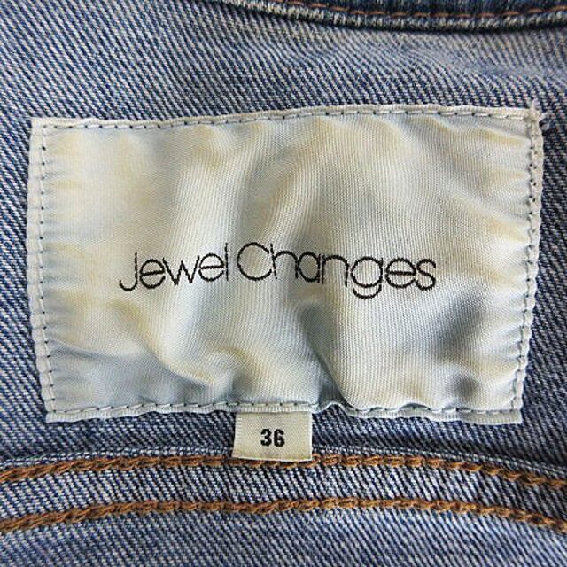 Jewel Changes(ジュエルチェンジズ)のジュエルチェンジズ アローズ デニムジャケット Gジャン 長袖 36 青 レディースのジャケット/アウター(Gジャン/デニムジャケット)の商品写真