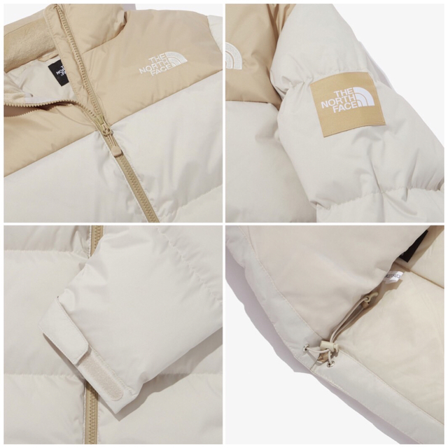 THE NORTH FACE(ザノースフェイス)の♡希少♡ノースフェイス NUPTSEダウンジャケット ベージュ 150 レディースのジャケット/アウター(ダウンジャケット)の商品写真