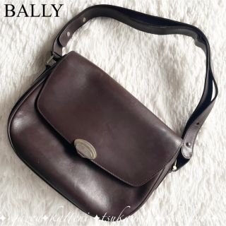 バリー(Bally)のバリー BALLY レザー ショルダーバッグ ハンドバッグ ブラウン 肩掛け(ショルダーバッグ)