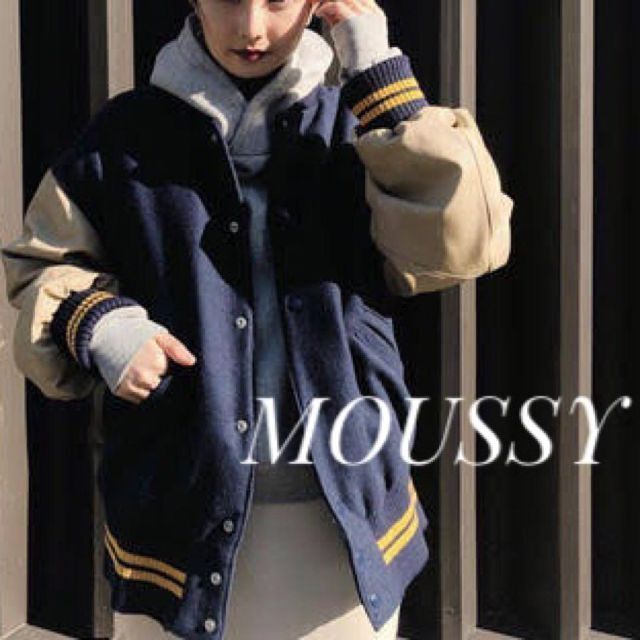 MOUSSY OVERSIZED VERSITY JACKET スタジャン