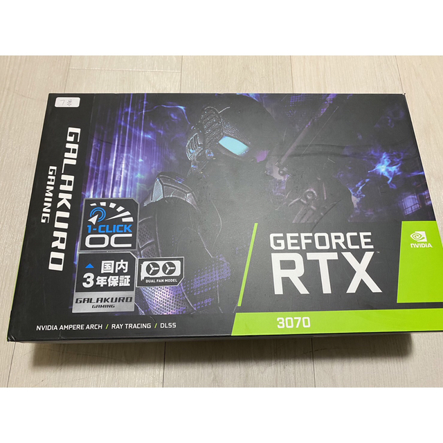 GALAKURO GAMING GG-RTX3070-E8GB/OC/DF2PC/タブレット