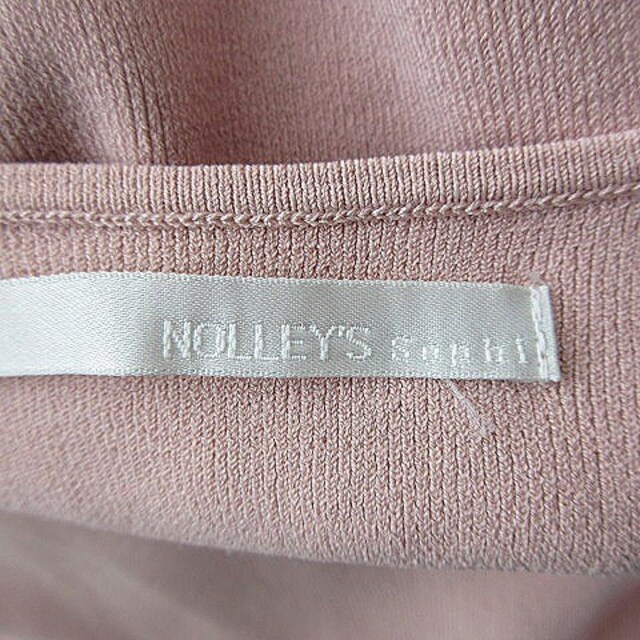 NOLLEY'S(ノーリーズ)のノーリーズ ニット カットソー 長袖 Vネック スリット 無地 38 ピンク レディースのトップス(ニット/セーター)の商品写真