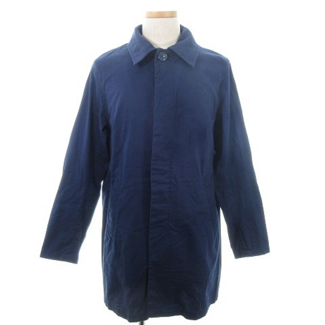 SEVENDAYS=SUNDAY(セブンデイズサンデイ)のセブンデイズサンデイ コート ステンカラー 長袖 ロング フライフロント M 紺 メンズのジャケット/アウター(ステンカラーコート)の商品写真