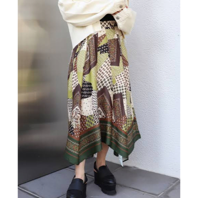 MURUA(ムルーア)のMURUA ムルーア スカーフ スカート レディースのスカート(ロングスカート)の商品写真