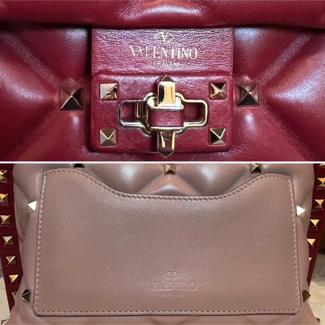 VALENTINO - ヴァレンティノ VALENTINO キャンディスタッズ バッグの VALENTINO - ヴァレンティノ VALENTINO キャンディスタッズ バッグの